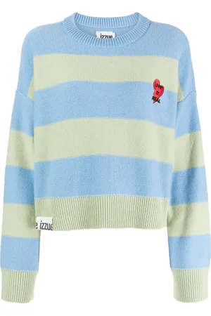 Izzue Heart-patch wool-blend jumper