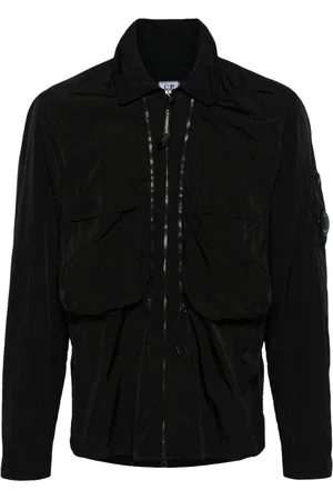 C.P. Company Lens-detail hooded shirt jacket