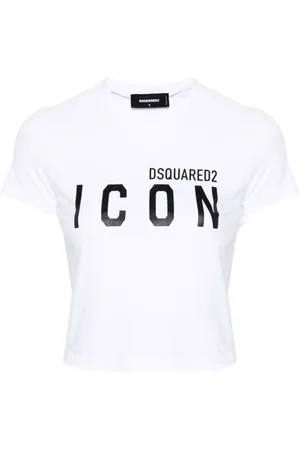 Dsquared2 Logo-print cropped T-shirt