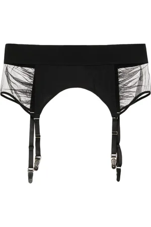MAISON CLOSE Mesh-panelled suspender