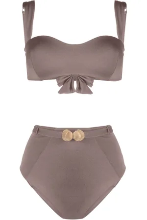 Noire Swimwear Seashell bandeau bikini set