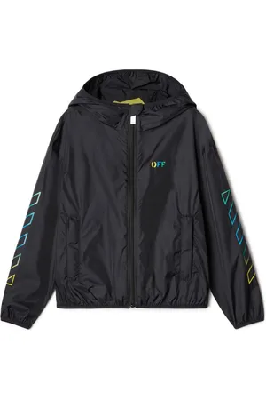 OFF-WHITE Arrow-print hooded windbreaker