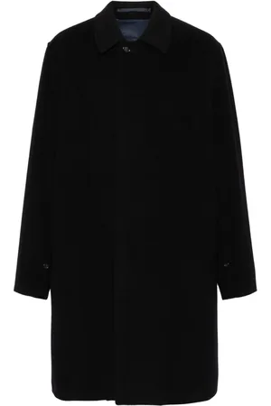 Burberry 2000s cutaway collar wool coat