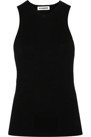 Jil Sander V-neck wool tank top