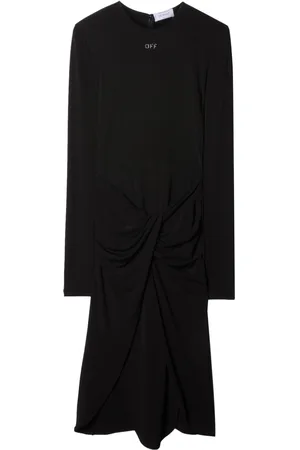 OFF-WHITE Twist-detail midi dress