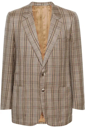 Dior 1970s check-pattern classic blazer