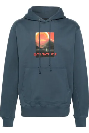 Helmut Lang Graphic-print cotton hoodie
