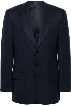 VALENTINO GARAVANI 2000s notched lapels virgin-wool blazer