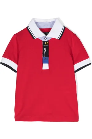 Lapin House Contrasting-trim cotton polo shirt