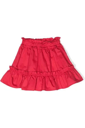 Lapin House Peplum-hem cotton skirt