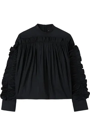 Jil Sander Ruffle-detailing crew-neck sweatshirt