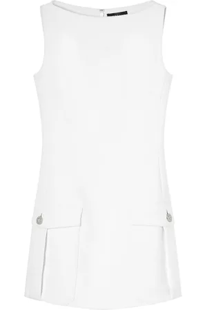 VERSACE Medusa Head-button crepe minidress