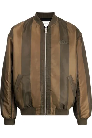 Maison Kitsuné Striped bomber jacket