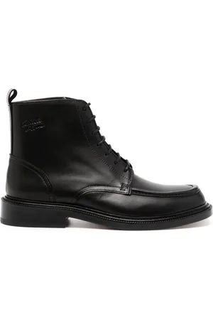 Maison Kitsuné Lace-up leather boots