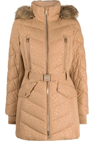 Michael Kors Leopard-print padded parka coat