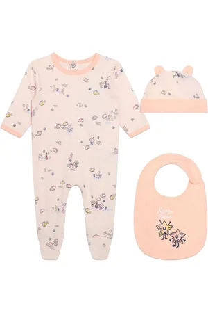 Kenzo Graphic-print cotton babygow set