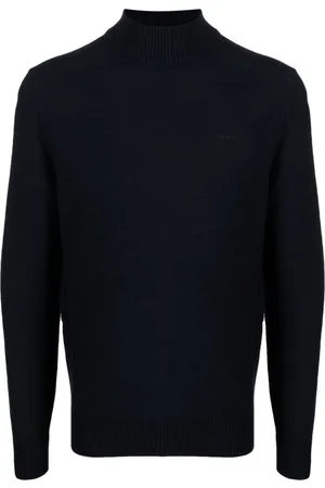 HUGO BOSS Logo-embroidered high-neck jumper