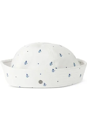 Le Mont St Michel Trey floral-print cotton hat