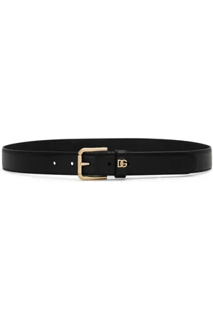 Dolce & Gabbana DG-plaque leather belt