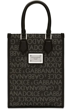 Dolce & Gabbana Logo-print cotton-blend tote bag
