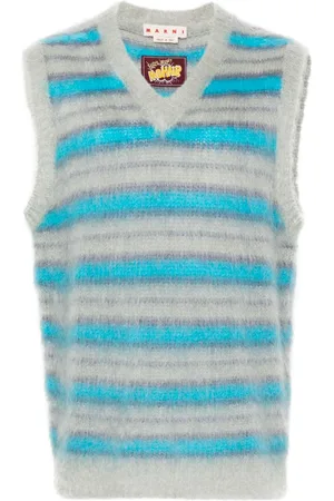 Marni Striped-pattern knitted vest