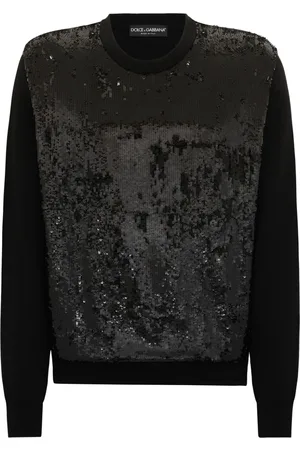 Dolce & Gabbana Sequinned crew-neck jumper
