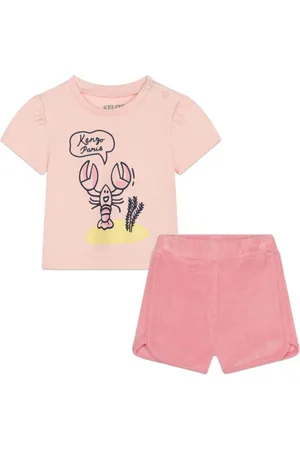 Kenzo Graphic-print cotton T-shirt and shorts set
