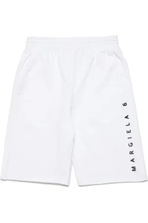 Maison Margiela Logo-print cotton track shorts