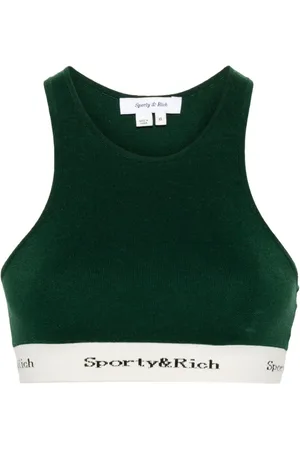 Sporty & Rich Logo-underband racerback top