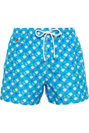 Kiton Graphic-print swim shorts