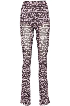 KNWLS Halcyon Blossom-print trousers