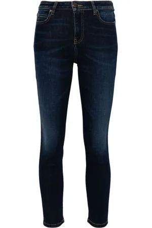 Pinko Love-Birds-appliqué denim jeans