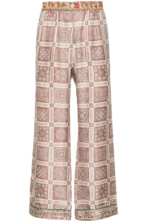 PIERRE-LOUIS MASCIA Aloe silk trousers