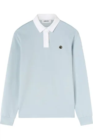 AMBUSH Polo-collar logo-plaque sweatshirt