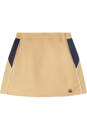 AMBUSH Mesh-panelled cotton miniskirt