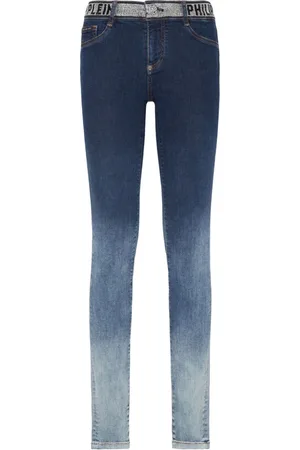 Philipp Plein Rhinestone-embellished gradient-effect jeans