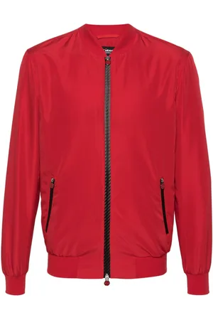 Kiton Baseball-collar bomber jacket