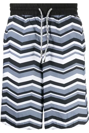 Emporio Armani Zigzag-print cotton track pants