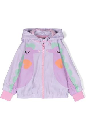 Stella McCartney Illustration-print hooded bomber jacket