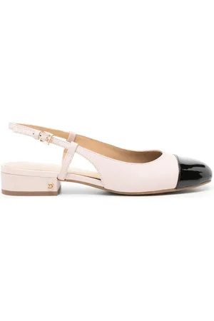 Michael Kors Contrasting-toecap leather ballerina shoes