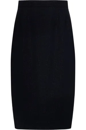 Dior 1990s pinstripe lurex pencil skirt