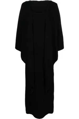 Totême Detachable-shawl cashmere maxi dress