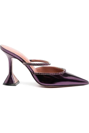 Amina Muaddi Gilda 80mm crystal-embellished mules