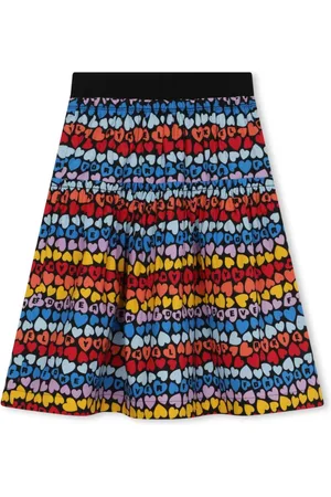 Sonia Rykiel Enfant Logo-print tiered skirt