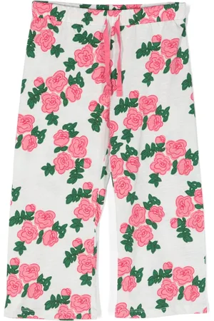 Mini Rodini Floral-print cotton trousers