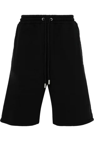 OFF-WHITE Diag-stripe cotton shorts