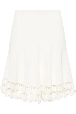 ULLA JOHNSON Danica ribbed-knit short skirt