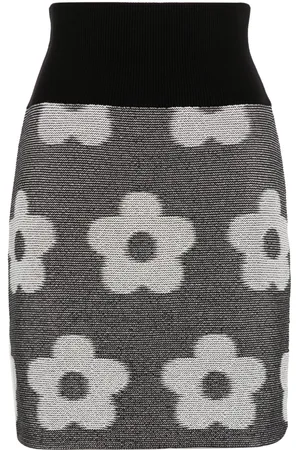 Kenzo Jacquard flower-motif skirt