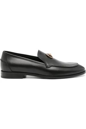 VERSACE Medusa-plaque leather loafers