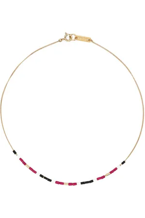 Isabel Marant New Color Strip beaded necklace